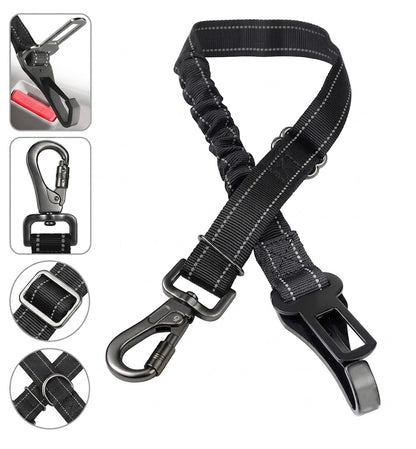 Extended Heavy Duty Bungee Leash Safety Belt Buckle